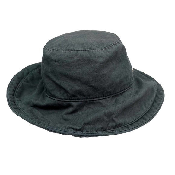 Helen Kaminski Australia Boonie‎ Bucket Hat Men Wide Brim Drawstring Black OSFA - Picture 3 of 6